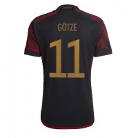 Moški Nogometni dresi Nemčija Mario Gotze #11 Gostujoči SP 2022 Kratek Rokav